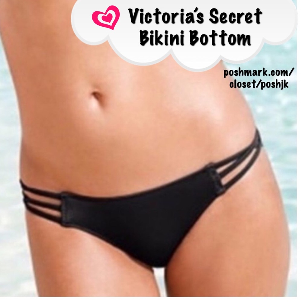 NWT Victoria’s Secret Bikini Bottom Black Cheeky